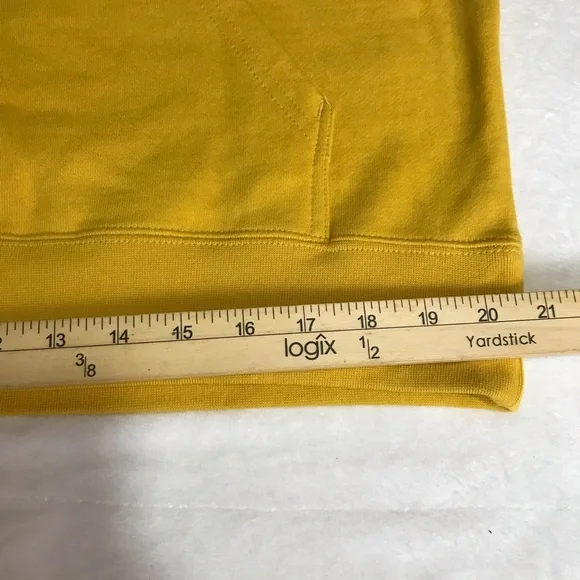 RVCA Matty Hoodie Men’s Size M Color Yelow Kangaroo Pocket Pullover 100% Cotton - Picture 9 of 14